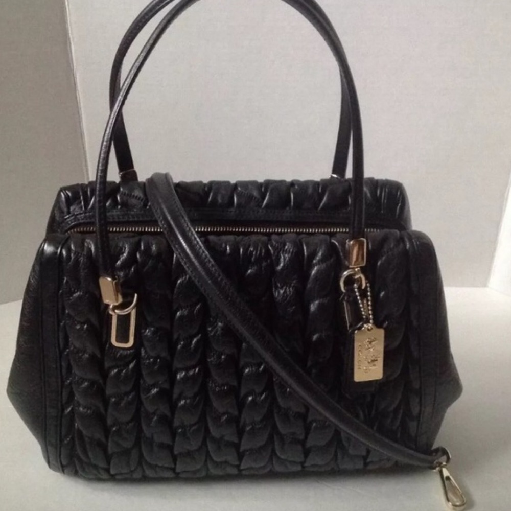 Coach Madison Gathered Leather Madeline Satchel
